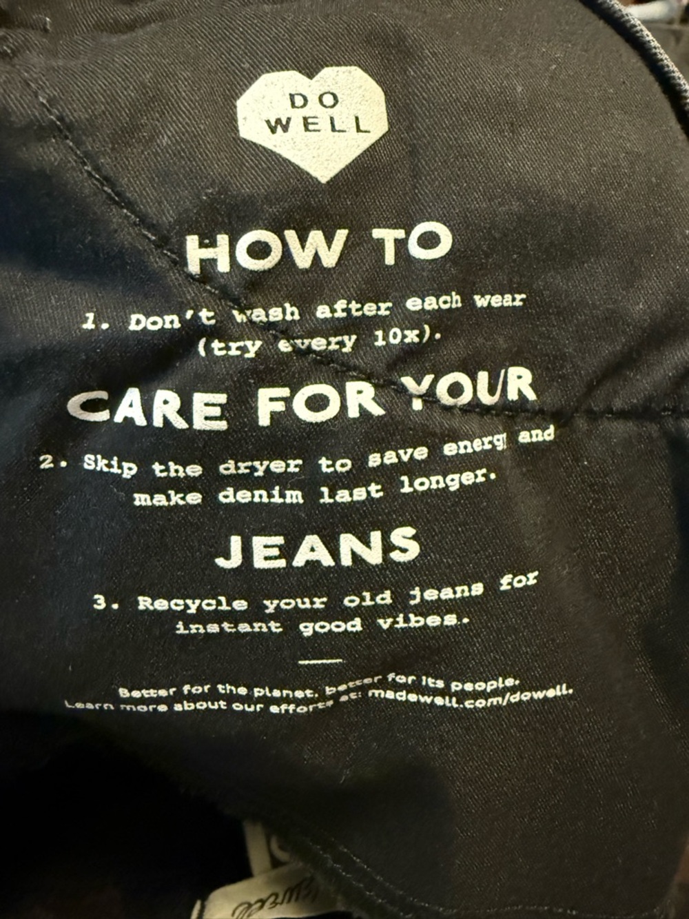 Madewell The Mid-Rise Perfect Vintage Jean Faded Black Straight Leg Size 32 - Picture 11 of 15